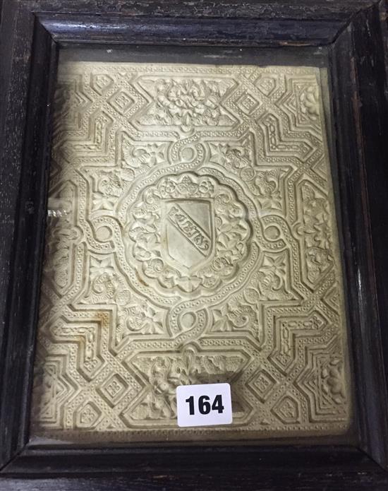 An Indian plaster panel